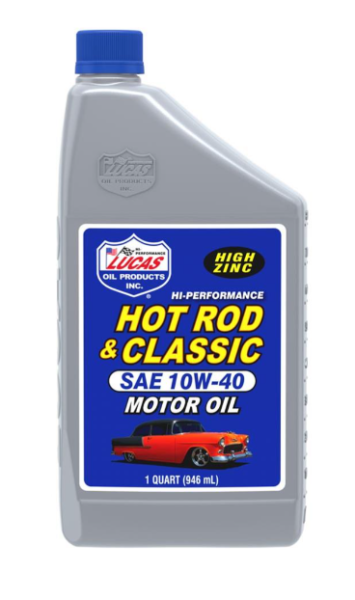 10w40 Lucas Hot Rod and Classic Car Motor Oil