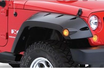 Jeep Wrangler Bushwacker Pocket-Style Vorderseite Fender Flares Gesetzt