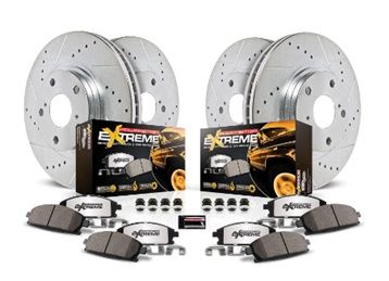Powerstop Z36 Vorderachse Und Hinterachse Bremsscheibe + Bremsbeläge Upgrade Bremspaket Ram 1500
