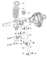 Schokdemper achterzijde met luchtvering Ram 1500 4x4 2009 > up Mopar – Bild 2