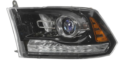 68276123ac.jpg Koplamp Links HIR zwart met chrome projector Mopar – Bild 1